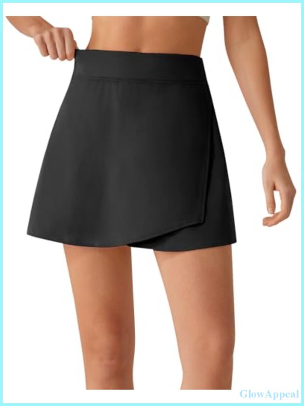 High Stretch A-Line Tennis Skort with Built-in Shorts & Pockets